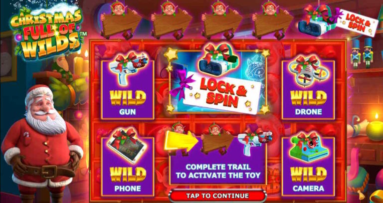 Symbols and Paytable in Slot Game A Christmas Full of Wilds